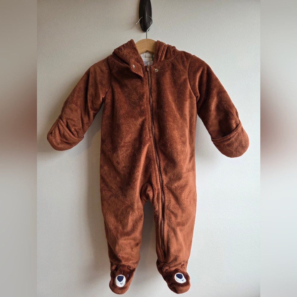 Carter's Warm Brown Bear Footed One Piece